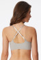 Bustier microvezel uitneembare pads grijs jaspé - Invisible Soft