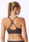Bustier van microvezel met uitneembare pads, donkerbruin - Invisible Soft
