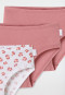 Lot de 3 culottes imprimé animalier mauve/blanc - Fine Rib