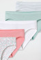 Briefs 5-pack Organic Cotton stripes flowers multi-colored - 95/5