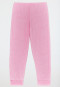 Schlafanzug lang Frottee Bündchen Ringel rosé - Girls World