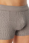 Striped clay red shorts - Fine Interlock