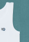 Lot de 2 maillots de corps vert/blanc - Fine Rib