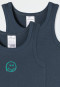 Unterhemden 2er-Pack Smiley dunkelblau - Fine Rib