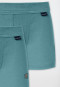 Shorts 2-pack green - Fine Rib