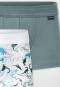 Shorts 2er-Pack Dinos grün/weiß - Fine Rib