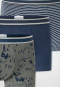 Lot de 3 shorts à rayures bleu/vert - 95/5