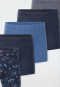 Short van 5 stuks organic cotton ijsberen streepjes blauw - 95/5 Organic