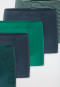 Lot de 5 shorts à rayures Smiley vert/bleu - 95/5