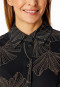 Pyjama Interlock Ginkgo schwarz bedruckt - Modern Nightwear