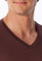 Schlafanzug lang Bündchen praline - Casual Essentials