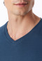 Pigiama lungo con polsini, blu intenso - Casual Essentials