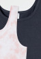 Tops 2-pack Organic Cotton Batik graphite/ pink - 95/5