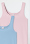 Tops 2-pack blue/ pink - 95/5