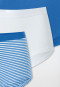 Shorts 3er-Pack Organic Cotton weiß/blau - 95/5