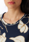 Long-Sleeve Floral Nightshirt, Deep Blue Sea - Comfort Nightwear