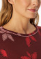 Pyjama lange pyjama bloemen wijnrood - Comfort Nightwear