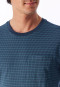 Camicia da notte a maniche lunghe blu intenso - Comfort Essentials