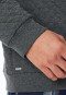 Donkergrijs gedessineerd sweatshirt - Mix+ Relax
