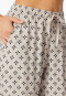 Hose lang Webware Blumen grau-jaspe - Mix+Relax