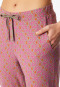 Lange broek manchetten fuchsia patroon - Mix+ Relax