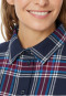 Pyjama lang Webware nachtblau kariert - X-Mas Family