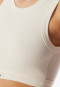 Bustier fine rib off-white - Revival Paula