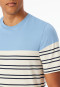 Schlafanzug kurz Ringel pacific blue - Casual Nightwear