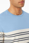 Schlafanzug lang Ringel pacific blue - Casual Nightwear
