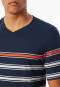 Pyjama korte streepjes nachtblauw - Casual Nightwear