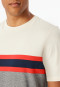 Schlafanzug kurz Ringel hellrot - Casual Nightwear
