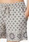 Hose kurz Ikat-Muster grau-jaspe - Mix+Relax