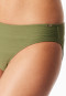 Slip bikini jersey rayures olive - Aqua
