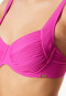 Bikini-Top mit Bügeln Jersey fuchsia - Aqua
