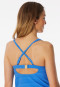 Tankini top jersey recycled stripes aquarium - Aqua
