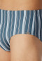 Swimming trunks with zipper pocket knitwear recycled stripes atlantic blue - Aqua