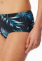 Bikinibroekje jersey gerecycled palm multicolour - Aqua
