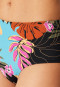 Bikinihose Jersey Blumen multicolor - Aqua