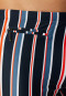 Swimming trunks with zipped pocket knitwear recycled stripes midnight blue - Aqua