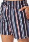 Swim trunks woven fabric recycled stripes midnight blue - Aqua