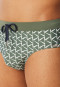 Swimming trunks recycled knitwear khaki patterned - Aqua