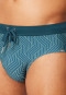 Badehose Jersey lime gemustert - Aqua