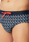 Swimming trunks recycled knitwear midnight blue patterned - Aqua