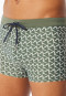 Swimming trunks recycled knitwear khaki patterned - Aqua