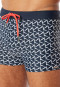 Swimming trunks recycled knitwear midnight blue patterned - Aqua