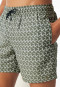 Swim trunks woven fabric recycled khaki patterned - Aqua