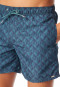 Swim trunks woven fabric lobster green patterned - Aqua