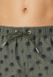 Swim trunks woven fabric recycled palm trees khaki - Aqua
