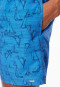 Swim trunks woven fabric recycled sailboats aquarium - Aqua
