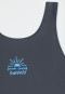 Swimsuit knitwear recycled SPF40+ school sports graphite - Aqua